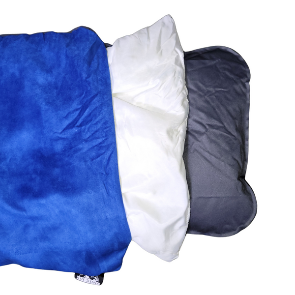 The Lite Pillow (Blue & Burnt Orange)